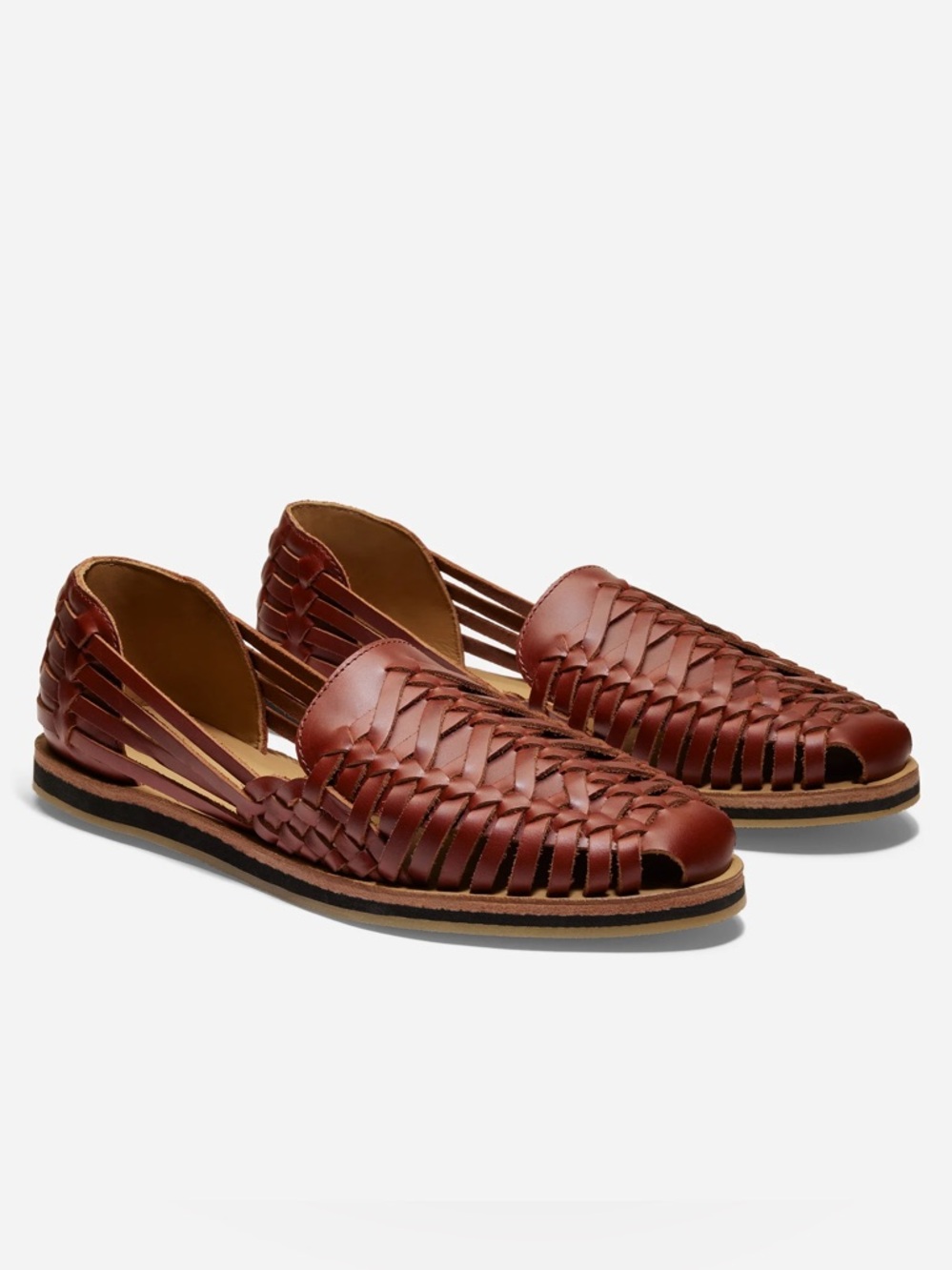 Nisolo Men’s Huarache Sandals in Brandy